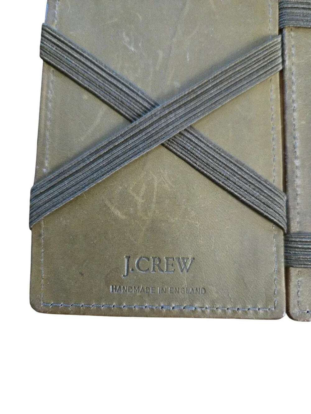 J. Crew Mustard Tan Leather Magic Wallet